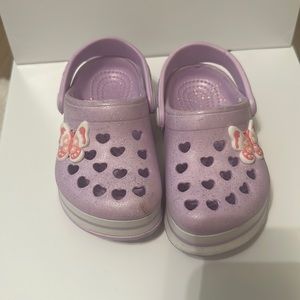 Purple sandals size 5 toddler